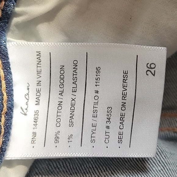 KanCan Women's High Waisted Blue Jean Shorts - Picture 3 of 4